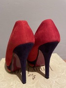 Czerwone buty obcasie