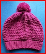 EFEKTOWNA, CIEPŁA CZAPKA ZIMOWA - CZERWONA