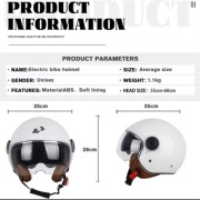 Kask skuter hełm  beżowy 