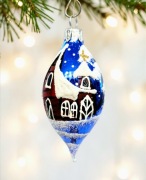 Bombka choinkowa cytrynka malowane ozdoby bombki na choinkę cytrynki retro 