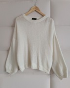 Sweter GG Luxe Made in Italy S M L wełna moher Zara cocomore