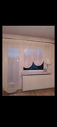 Firanki panele srebrna nitka kpl balkon 