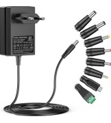Uniwersalna ładowarka 12 V 2 A uniwersalny przenośny adapter z 8 wtyczkami