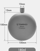 # OKAZJA Flaszka Piersiówka 180ml TYTAN TYTANOWA 100% PURE TITANIUM