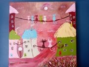 "Wieczorową porą" NOWY, akryl, płótno