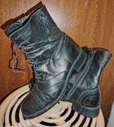 Buty trapery trzewiki angielki oxfordki skóra 40