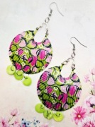 Boho kolczyki masa perłowa awangardowe Fashion Jewelry modne