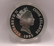 1995 SREBRNY PROOF 5 DOLARÓW COOK ISLANDS SREBRO 925