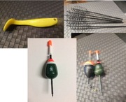 Akcesoria wędkarskie(gumy +spręż.zanętowe+ spławiki agrafa+stoper)opaska