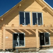 Okna balkonowe duże OKMAR / ALUPLAST