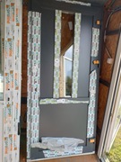 Drzwi zewnętrzne nowe Pcv 210*100 z klamką antracyt