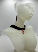 Komplet: Choker i Kolczyki „Trumna”