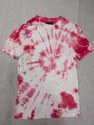 Kolorowa różowa bluzka z krótkim rękawem tie dye tie-dye Asos Design 34