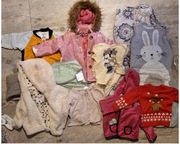 Duża Paka ubranka dla dziewczynki roz 74-80 ponad 120 szt SUPER STAN