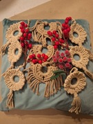 Zestaw ozdób choinkowych Makrama handmade