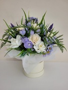 Bukiet, kwiaty, kompozycja, Flower box. Prezent. Rękodzieło!