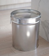 Wiadro beczka metalowe 30L + POKRYWA + OBEJMA – komplet na separator