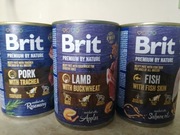 Brit Premium By Nature 12x400g, wołowina, ryba, wieprzowina, jagnięcina