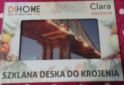 Szklana hartowana deska do krojenia 35x25cm zdjęcie mostu