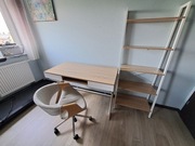 Zestaw mebli biurko + regał + fotel 