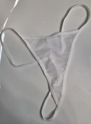 BIAŁE STRINGI SIATKA ROZM: S, M