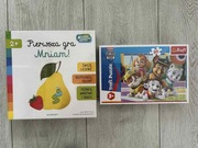 Nowy zestaw: gra planszowa Mniam! + puzzle Psi Patrol 30 el.