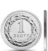 Polska 1 złoty 1993 - stan menniczy