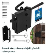 Zamek wiejski góralski nawieszchniowy prawy Euro Elzett 3425