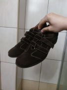 buty damskie 38 brązowe zapinane na rzepy Four Season eleganckie wiosenne 