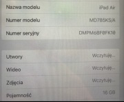iPad Air A1474 16 GB 