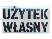 Naklejka UŻYTEK WŁASNY na klasyka Żuk Nysa Tarpan Ursus Traktor PRL