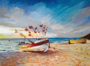 Obraz akrylowy na płótnie " Kutry "