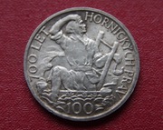 Czechosłowacja 100 Koron 1949 - 700 rocznica praw górniczych - PIĘKNA