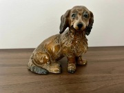 Figurka Rosenthal jamnik długowłosy porcelana pies kolekcjonerski - rarytas