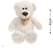 Smiki, Miś, maskotka, kremowa, 28 cm