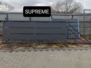 Brama przesuwna panelowa 4mx1,42 SUPREME,ocynk ogniowy+RAL, 5m, 6m
