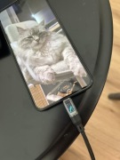 Usb-Usb-C kabel w oplocie z miernikiem 2m