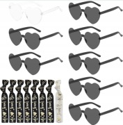 Nowy! 8 sztuk bransoletki Wieczór Panieński okulary serca serce fotobudka