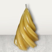 Świeca z wosku pszczelego „Choinka Fala M” , świąteczny, Robea 