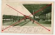 PIŁA Schneidemuhl dworzec kolejowy 1902