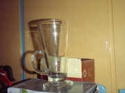 Wysoka szklanka do kawy Latte z uchwytem - 6 sztuk, nowe