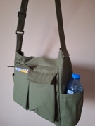 nowa torba płócienna na ramię, crossbody, listonoszka,  unisex