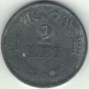 Rumunia 2 lei leje 1941 - 20 mm