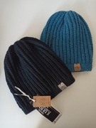 Ciepła czapka ściegiem angielskim WEŁNA na drutach