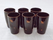 Kubeczki, 6 szt. Pruszków porcelit szklanki prl retro vintage new look