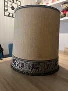 Bardzo duży Abażur z materiału do lampy. Vintage (18)