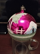 Duża okrągła bombka z okresu PRLu 