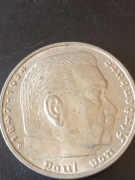 Niemcy.Srebrne 5 Marek Hindenburg 1936