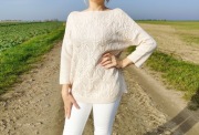 Nowy sweter Reserved pudrowy róż L 40 różowy gruby 