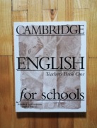książka "Cambridge English teachers book one" A. Littlejohn, D. Hicks 